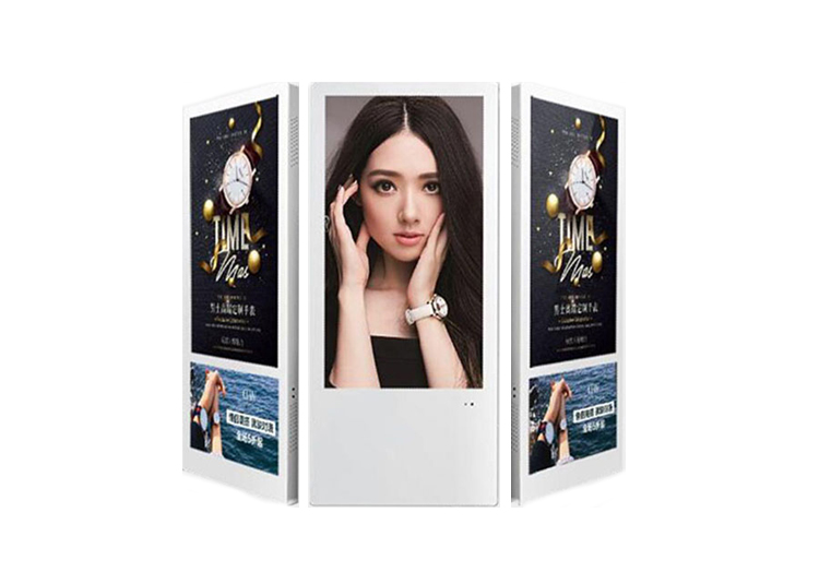 Wall mounted advertising machine